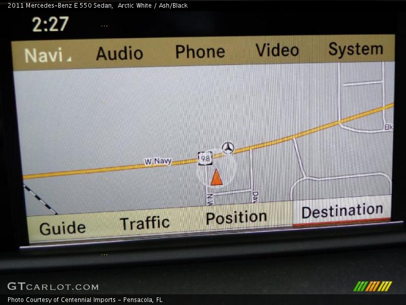 Navigation of 2011 E 550 Sedan