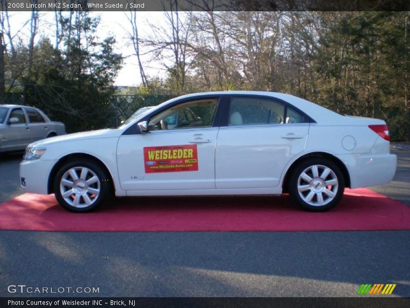 White Suede / Sand 2008 Lincoln MKZ Sedan