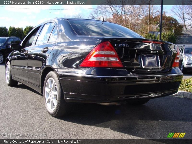 Black / Black 2007 Mercedes-Benz C 280 4Matic Luxury