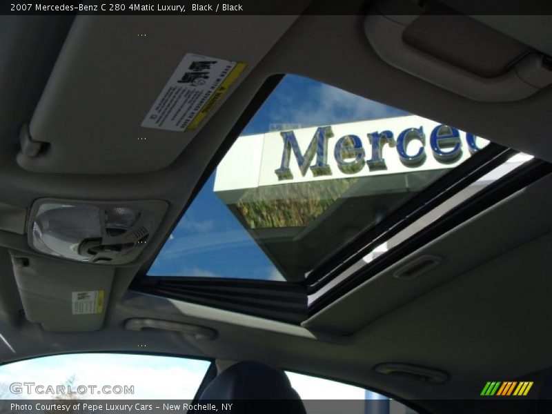 Black / Black 2007 Mercedes-Benz C 280 4Matic Luxury