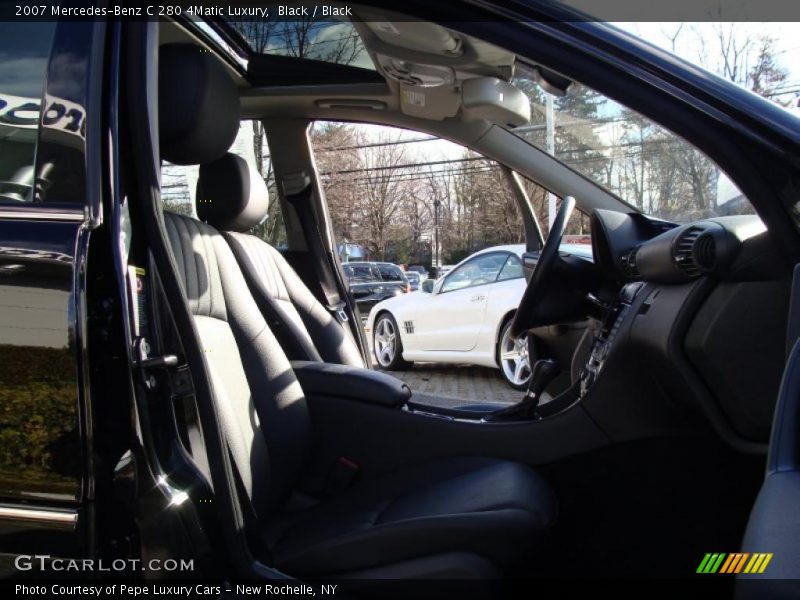 Black / Black 2007 Mercedes-Benz C 280 4Matic Luxury