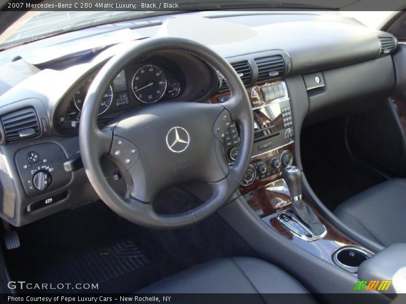 Black / Black 2007 Mercedes-Benz C 280 4Matic Luxury