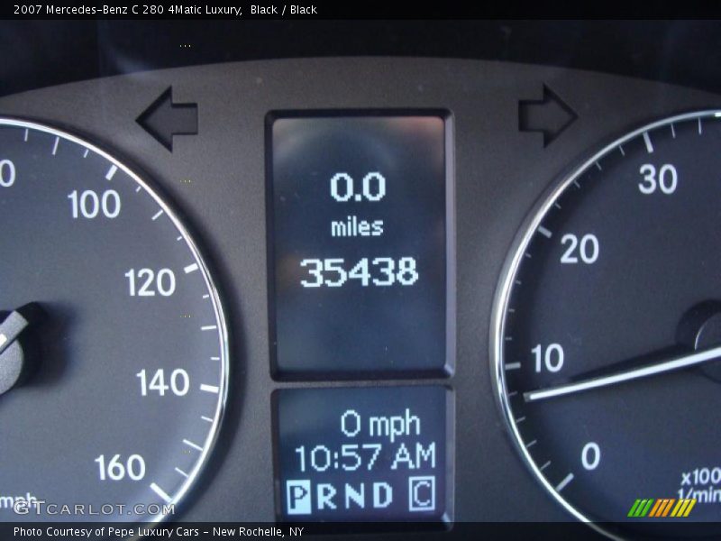 Black / Black 2007 Mercedes-Benz C 280 4Matic Luxury