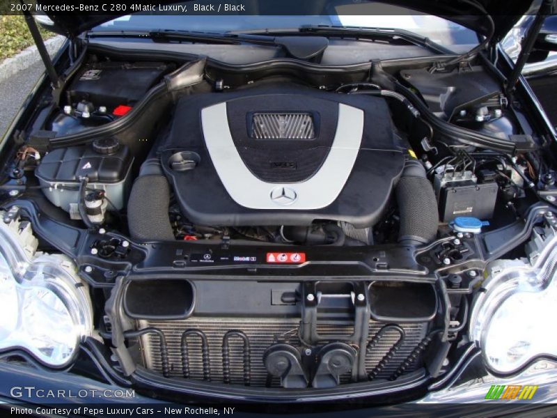 Black / Black 2007 Mercedes-Benz C 280 4Matic Luxury