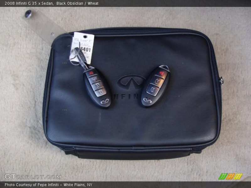 Black Obsidian / Wheat 2008 Infiniti G 35 x Sedan