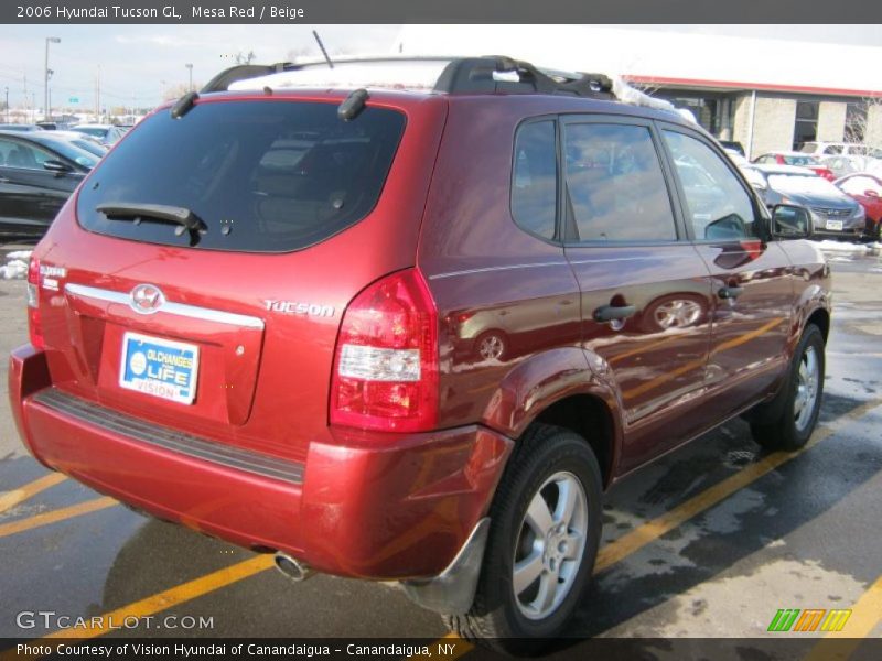 Mesa Red / Beige 2006 Hyundai Tucson GL