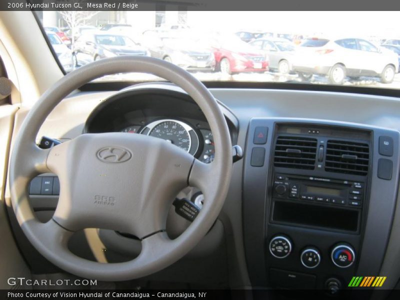 Mesa Red / Beige 2006 Hyundai Tucson GL