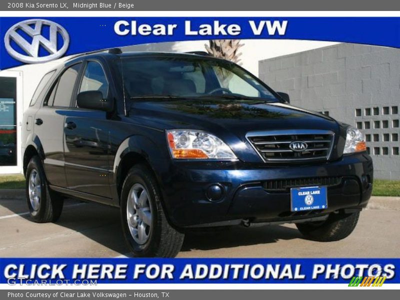 Midnight Blue / Beige 2008 Kia Sorento LX