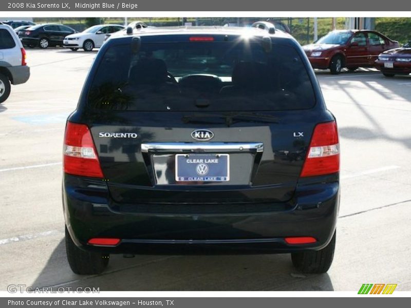 Midnight Blue / Beige 2008 Kia Sorento LX