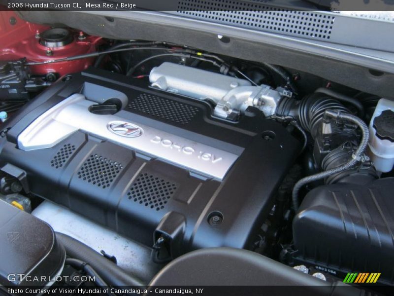  2006 Tucson GL Engine - 2.0 Liter DOHC 16V VVT 4 Cylinder