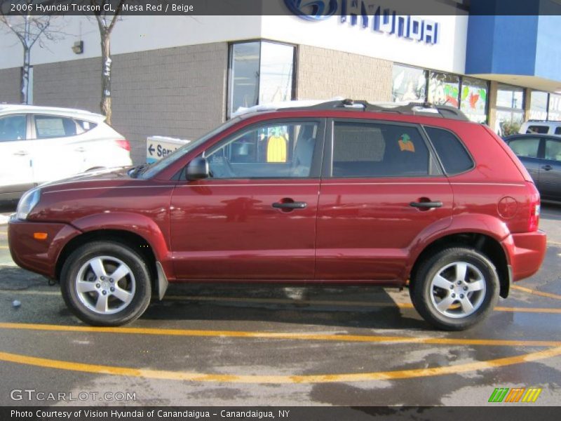 Mesa Red / Beige 2006 Hyundai Tucson GL