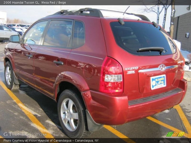 Mesa Red / Beige 2006 Hyundai Tucson GL