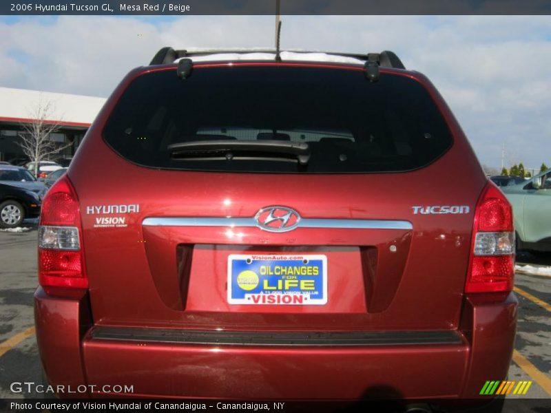 Mesa Red / Beige 2006 Hyundai Tucson GL