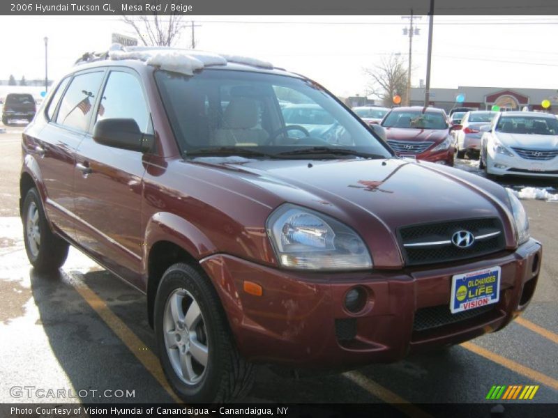 Mesa Red / Beige 2006 Hyundai Tucson GL