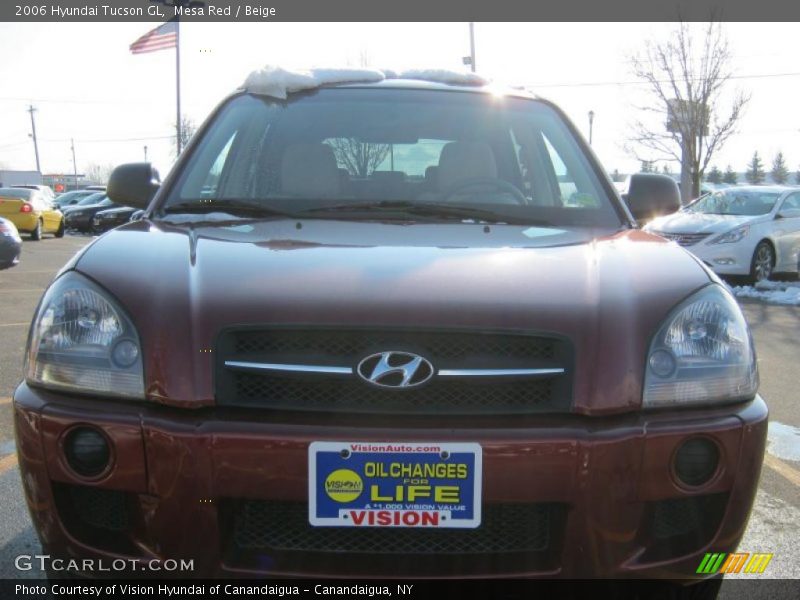 Mesa Red / Beige 2006 Hyundai Tucson GL