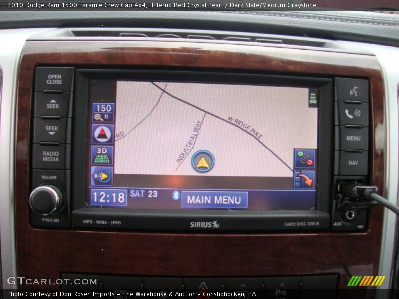 Navigation of 2010 Ram 1500 Laramie Crew Cab 4x4