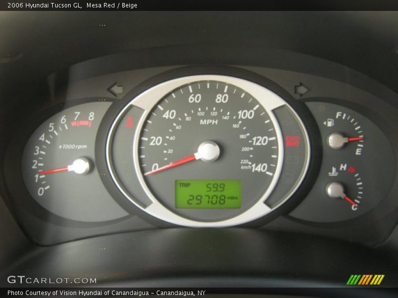  2006 Tucson GL GL Gauges