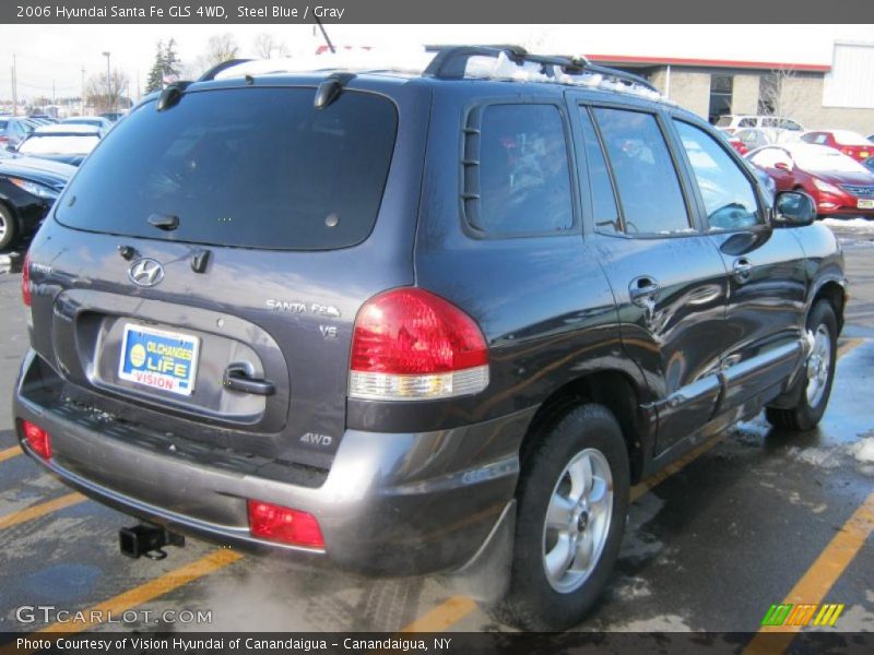 Steel Blue / Gray 2006 Hyundai Santa Fe GLS 4WD