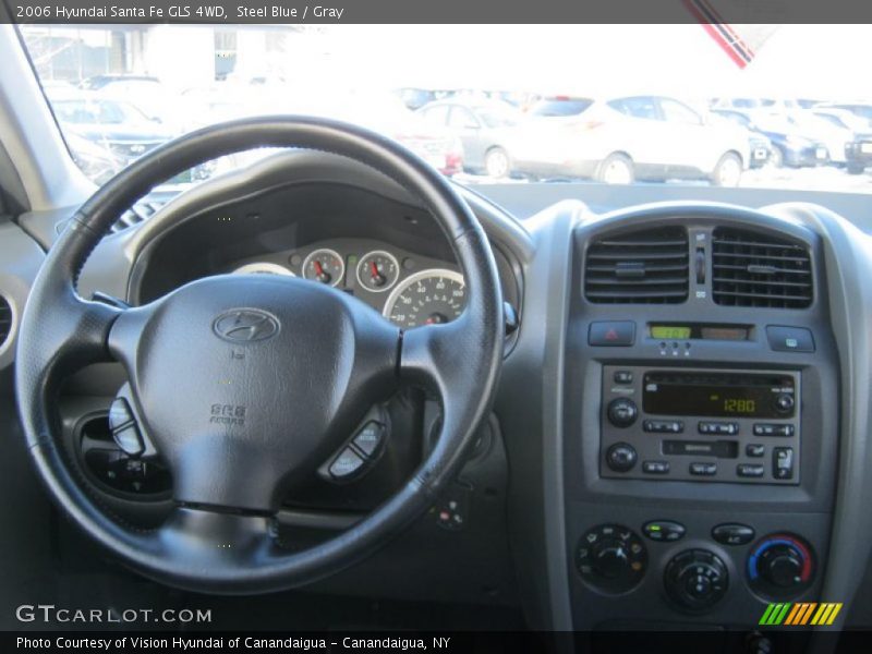 Steel Blue / Gray 2006 Hyundai Santa Fe GLS 4WD