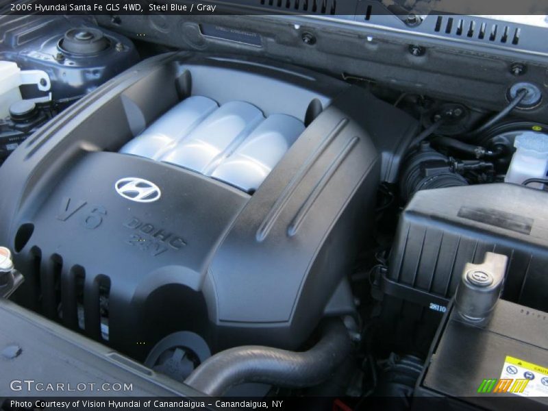 Steel Blue / Gray 2006 Hyundai Santa Fe GLS 4WD