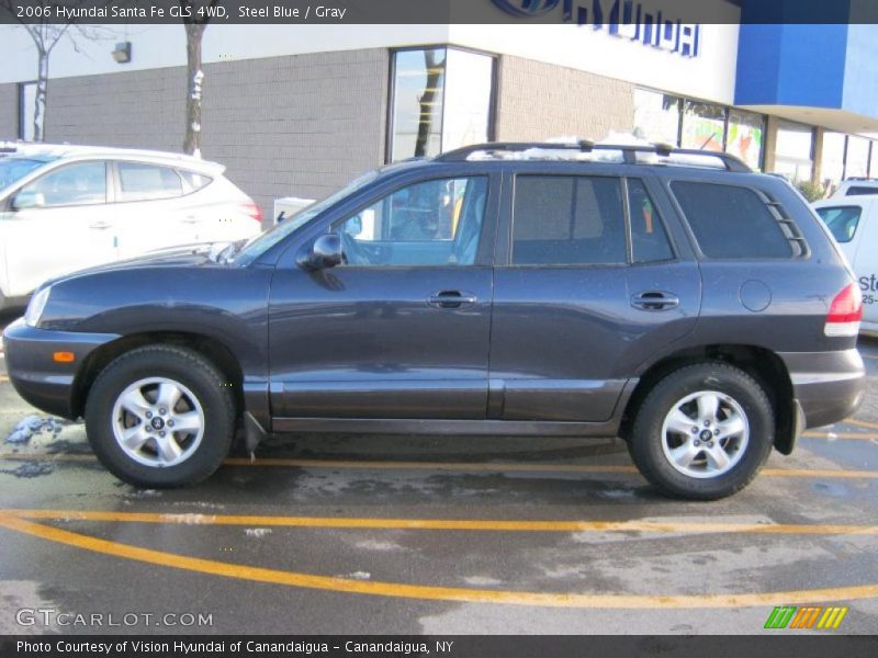 Steel Blue / Gray 2006 Hyundai Santa Fe GLS 4WD