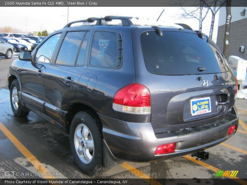 Steel Blue / Gray 2006 Hyundai Santa Fe GLS 4WD