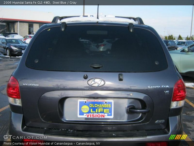 Steel Blue / Gray 2006 Hyundai Santa Fe GLS 4WD