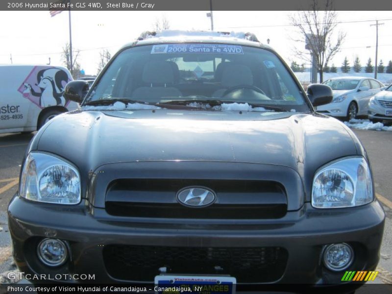 Steel Blue / Gray 2006 Hyundai Santa Fe GLS 4WD