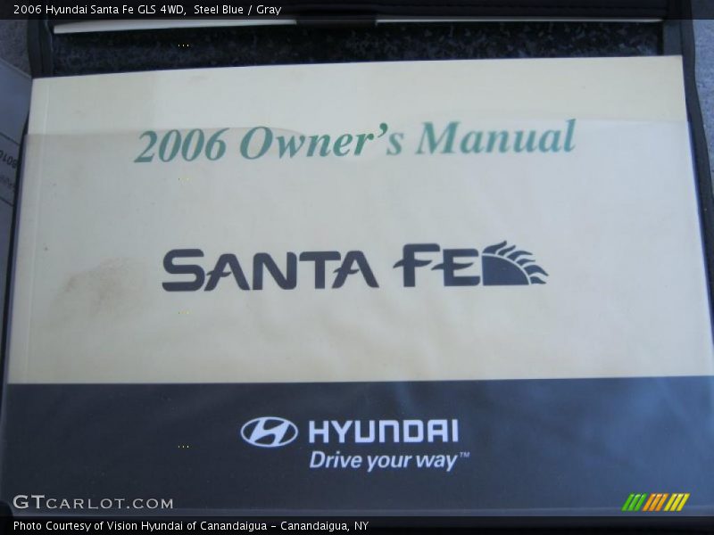 Steel Blue / Gray 2006 Hyundai Santa Fe GLS 4WD