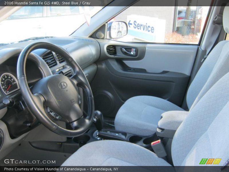 Steel Blue / Gray 2006 Hyundai Santa Fe GLS 4WD
