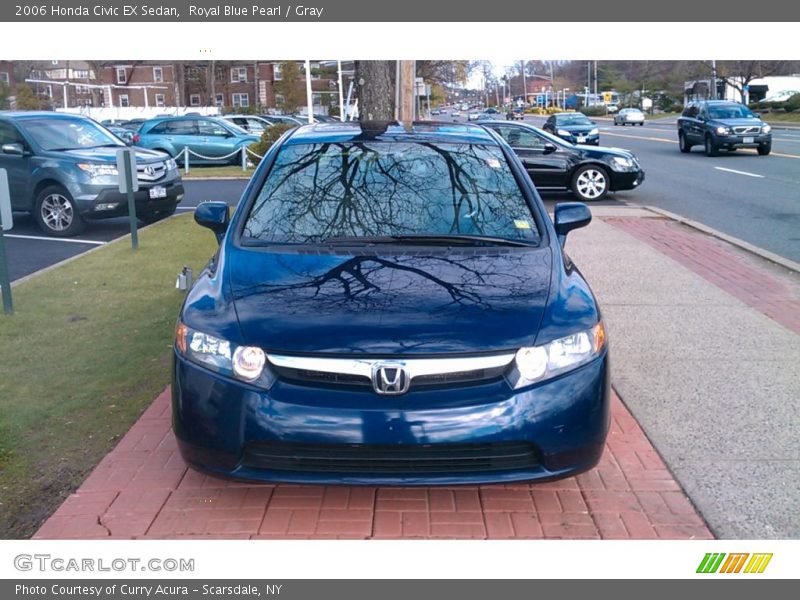 Royal Blue Pearl / Gray 2006 Honda Civic EX Sedan