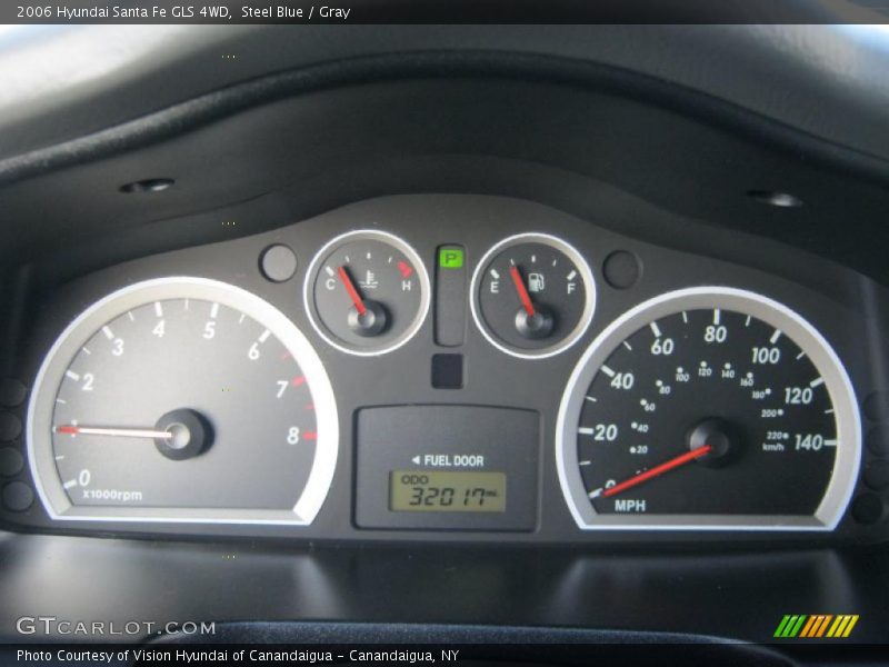 Steel Blue / Gray 2006 Hyundai Santa Fe GLS 4WD