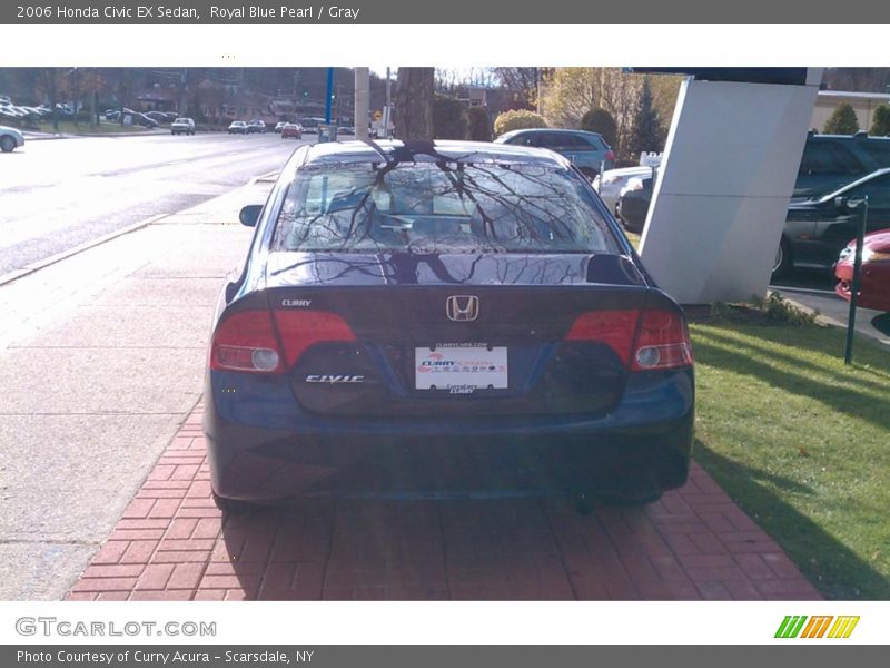 Royal Blue Pearl / Gray 2006 Honda Civic EX Sedan