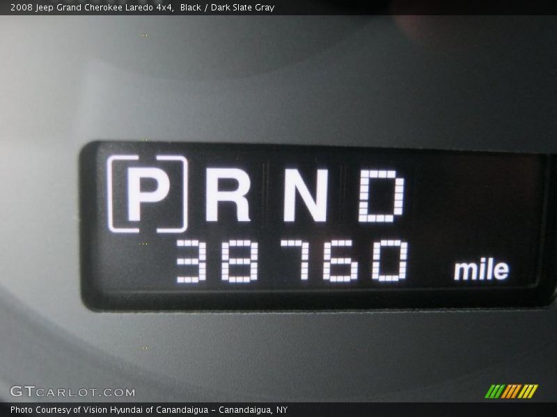 Black / Dark Slate Gray 2008 Jeep Grand Cherokee Laredo 4x4