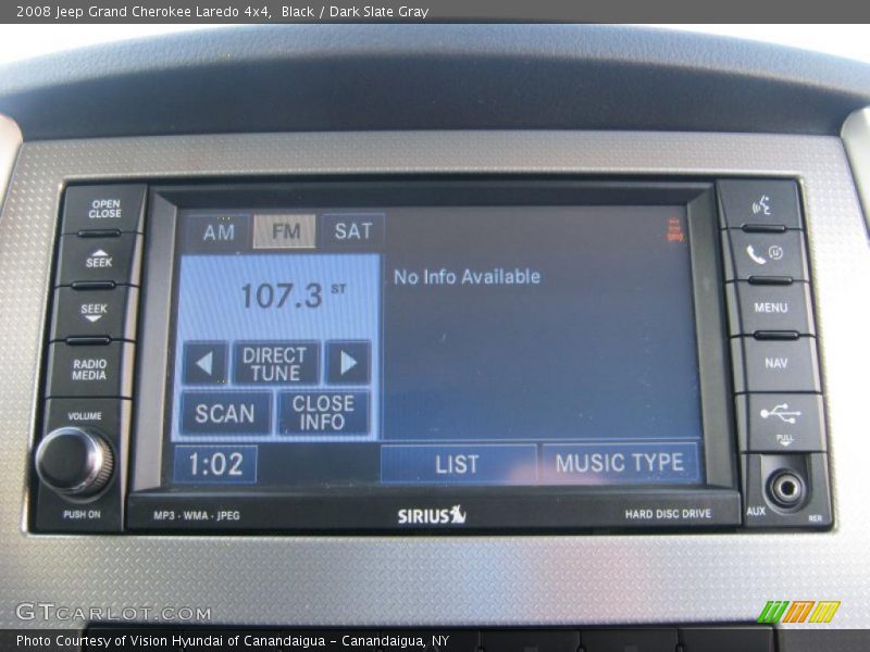 Black / Dark Slate Gray 2008 Jeep Grand Cherokee Laredo 4x4