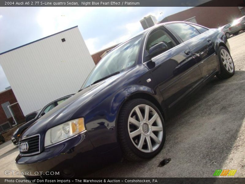 Night Blue Pearl Effect / Platinum 2004 Audi A6 2.7T S-Line quattro Sedan