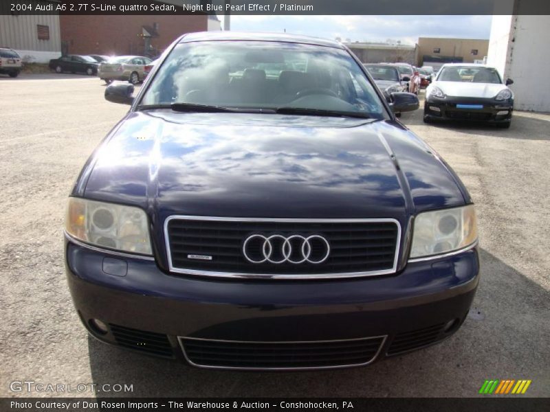 Night Blue Pearl Effect / Platinum 2004 Audi A6 2.7T S-Line quattro Sedan