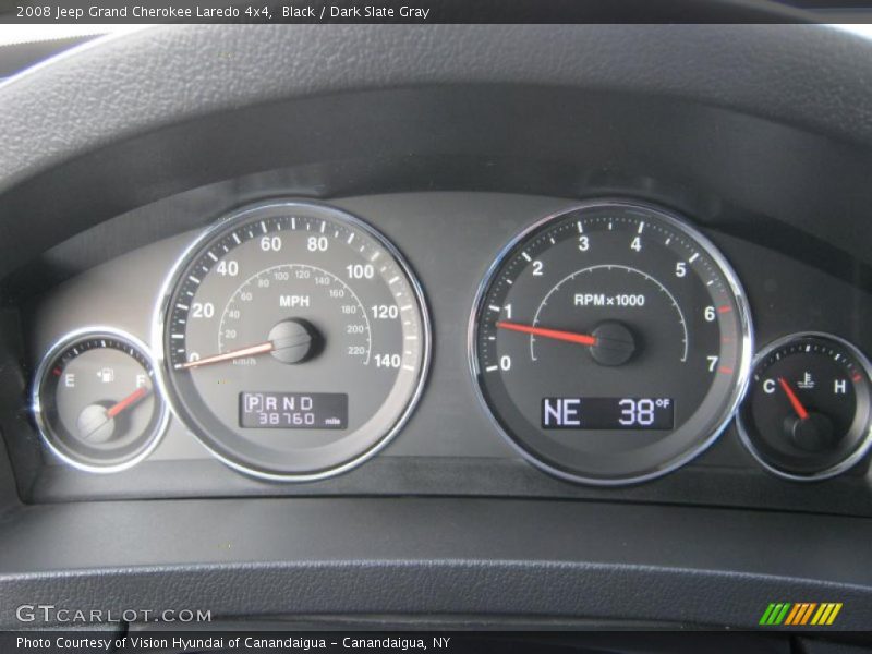 Black / Dark Slate Gray 2008 Jeep Grand Cherokee Laredo 4x4