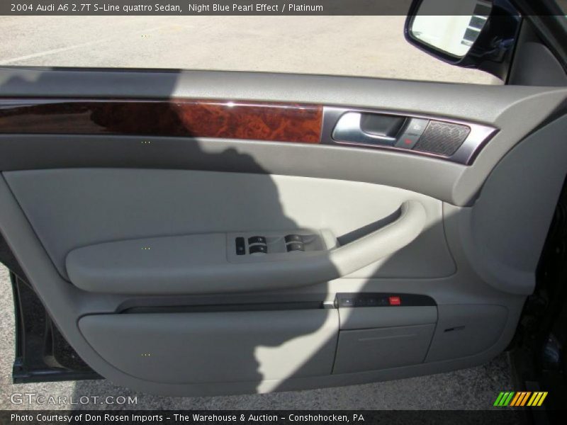 Night Blue Pearl Effect / Platinum 2004 Audi A6 2.7T S-Line quattro Sedan