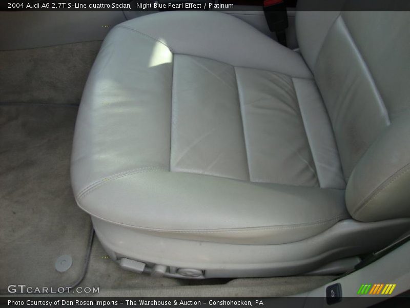 Night Blue Pearl Effect / Platinum 2004 Audi A6 2.7T S-Line quattro Sedan