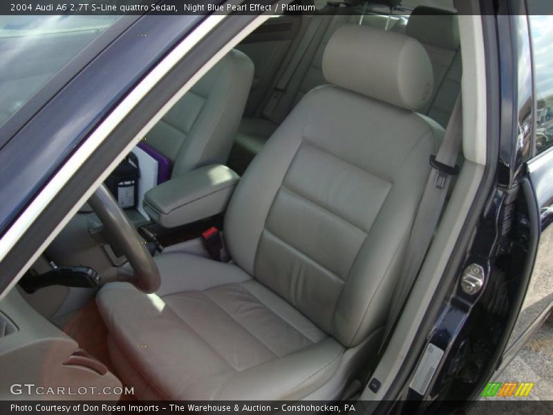 Night Blue Pearl Effect / Platinum 2004 Audi A6 2.7T S-Line quattro Sedan