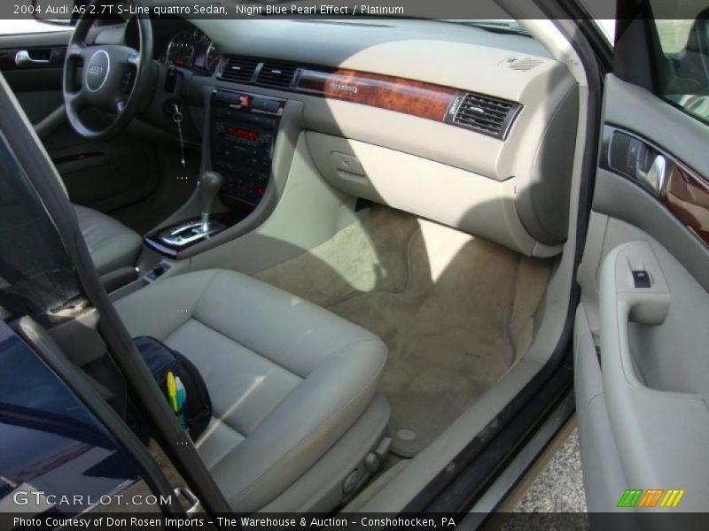 Night Blue Pearl Effect / Platinum 2004 Audi A6 2.7T S-Line quattro Sedan