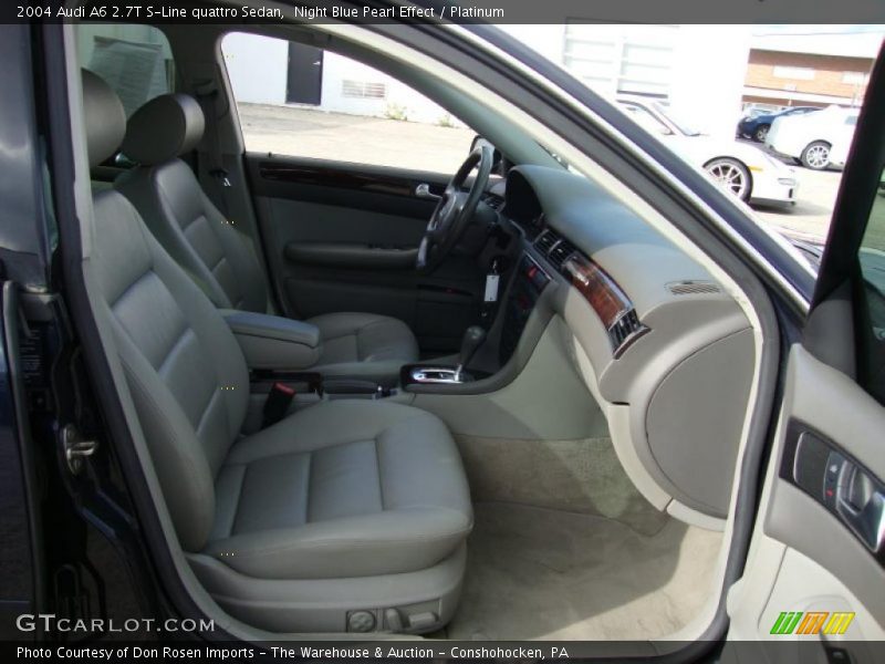 Night Blue Pearl Effect / Platinum 2004 Audi A6 2.7T S-Line quattro Sedan