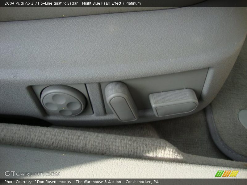Night Blue Pearl Effect / Platinum 2004 Audi A6 2.7T S-Line quattro Sedan