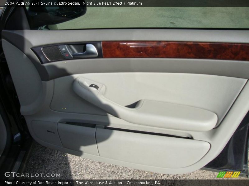 Night Blue Pearl Effect / Platinum 2004 Audi A6 2.7T S-Line quattro Sedan