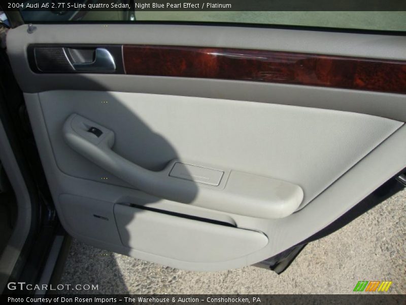 Night Blue Pearl Effect / Platinum 2004 Audi A6 2.7T S-Line quattro Sedan