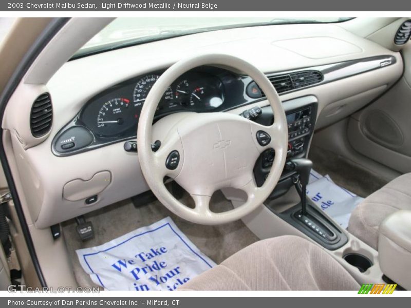 Light Driftwood Metallic / Neutral Beige 2003 Chevrolet Malibu Sedan