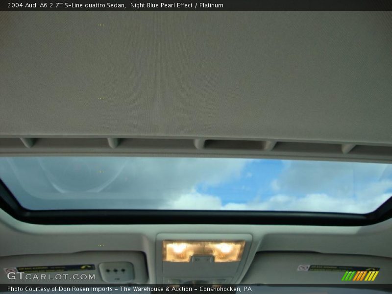 Night Blue Pearl Effect / Platinum 2004 Audi A6 2.7T S-Line quattro Sedan