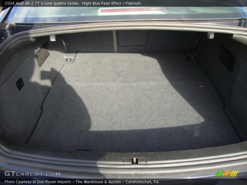 Night Blue Pearl Effect / Platinum 2004 Audi A6 2.7T S-Line quattro Sedan