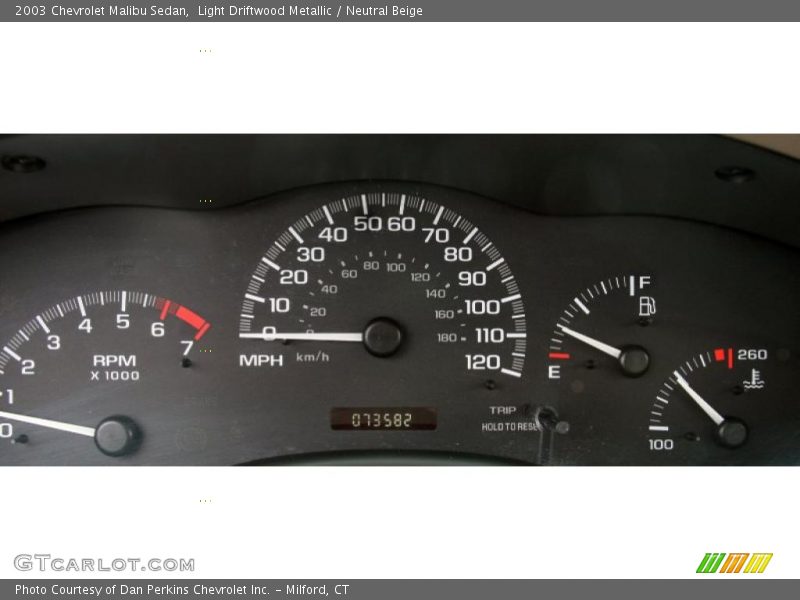 Light Driftwood Metallic / Neutral Beige 2003 Chevrolet Malibu Sedan